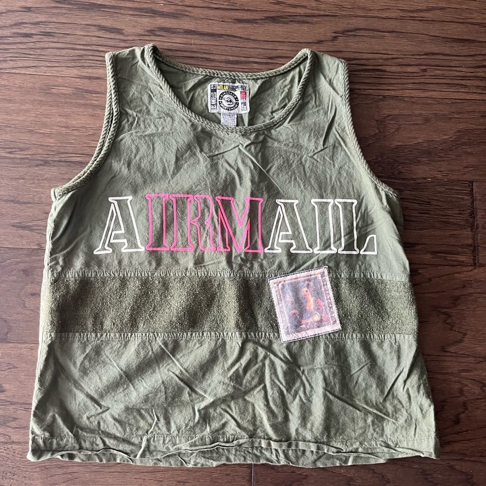 Vintage Dinosaur Sportswear Airmail Tank Top. Women’s size medium
